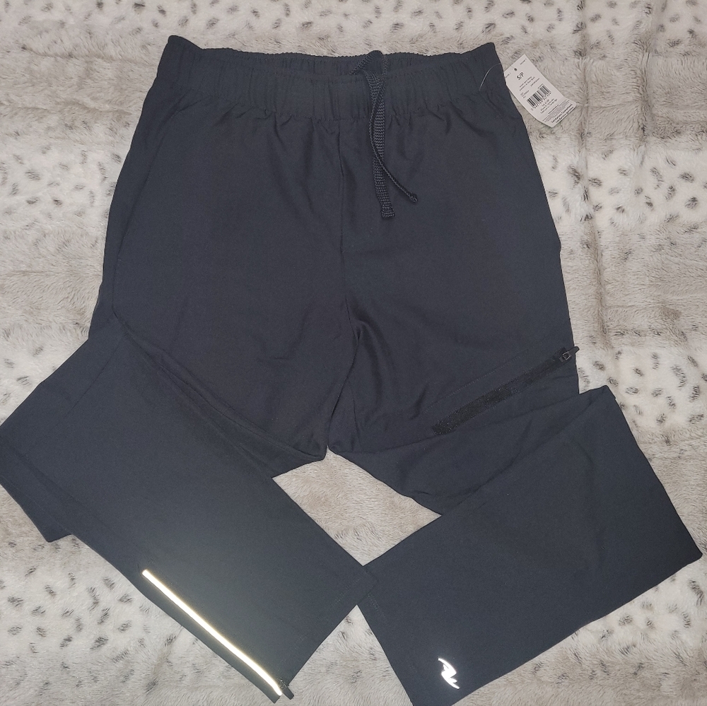 NWT Woven Athletic Pants with 3 pockets & zippered leg cuffs.